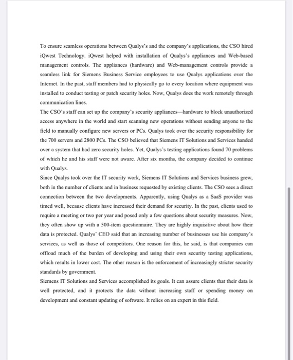 Outsourcing Vendor, SaaS Client Optimizing the