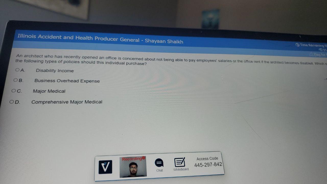 An architect who has recently opened an office is