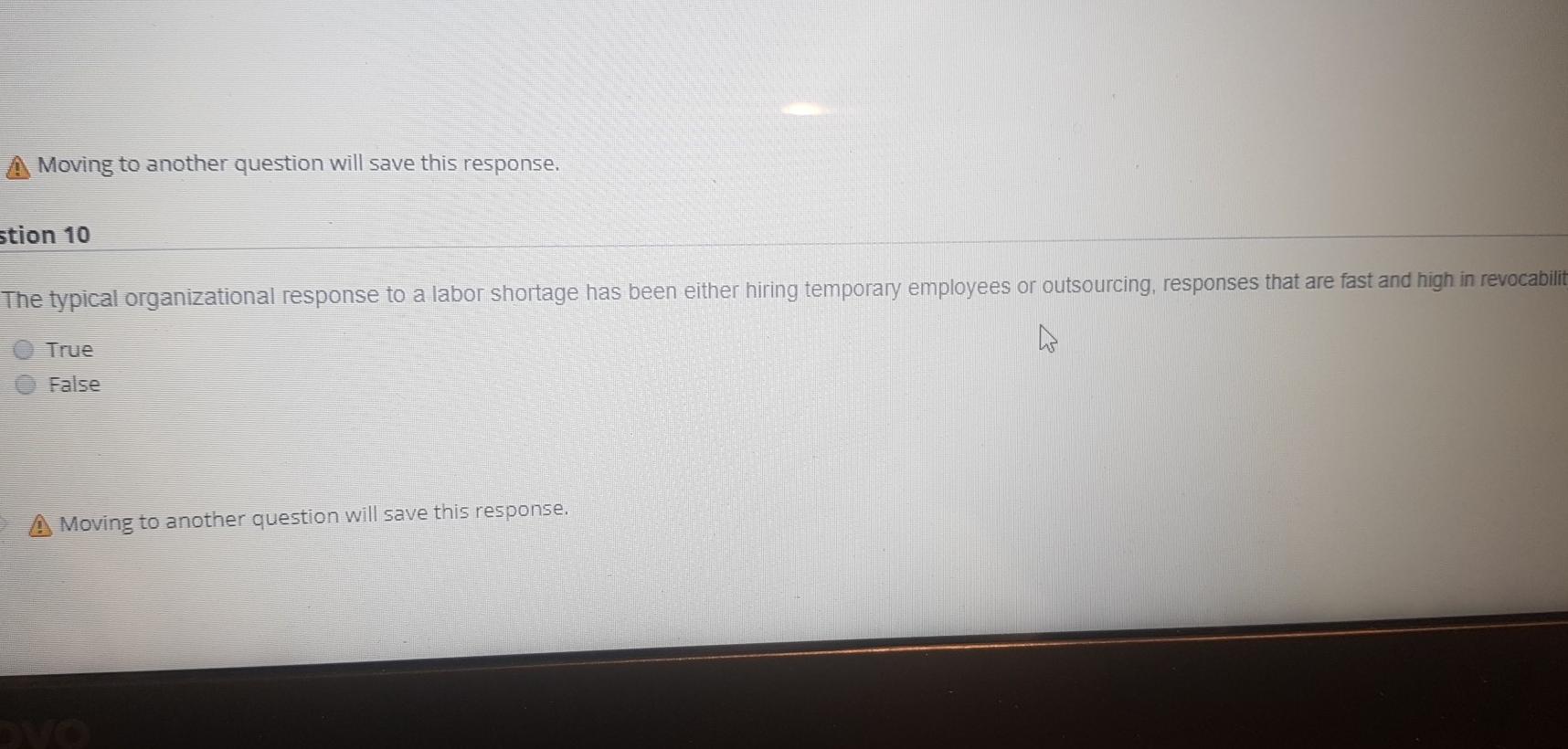 A Moving to another question will save this