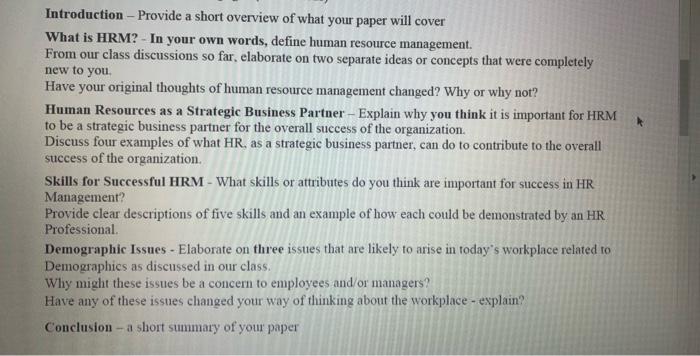 Introduction - Provide a short overview of what