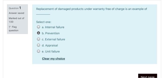 Replacement of damaged products under warranty