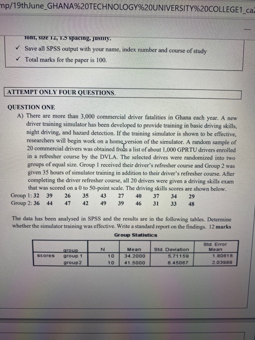 QUESTION ONE A) There are more than 3,000