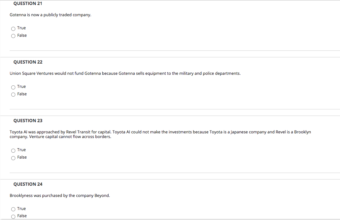 Please HELP QUESTION 21 Gotenna is now a publicly