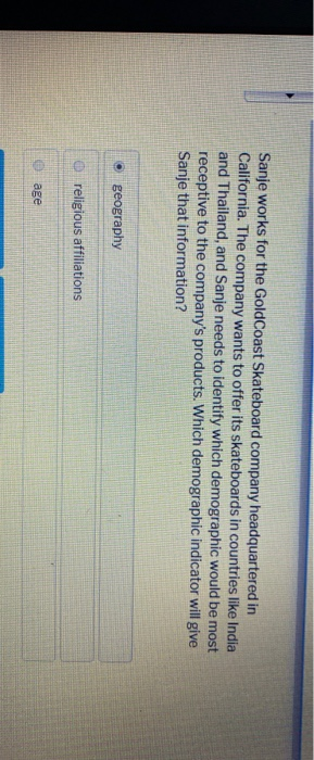 Sanje works for the GoldCoast Skateboard company