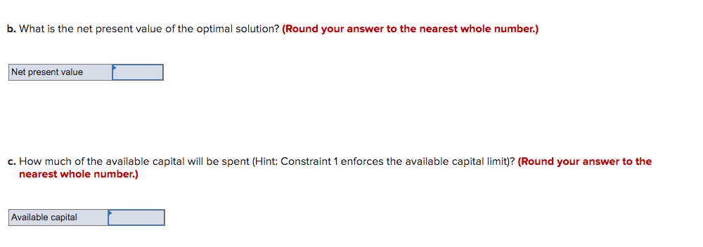 A firm has prepared the following binary integer