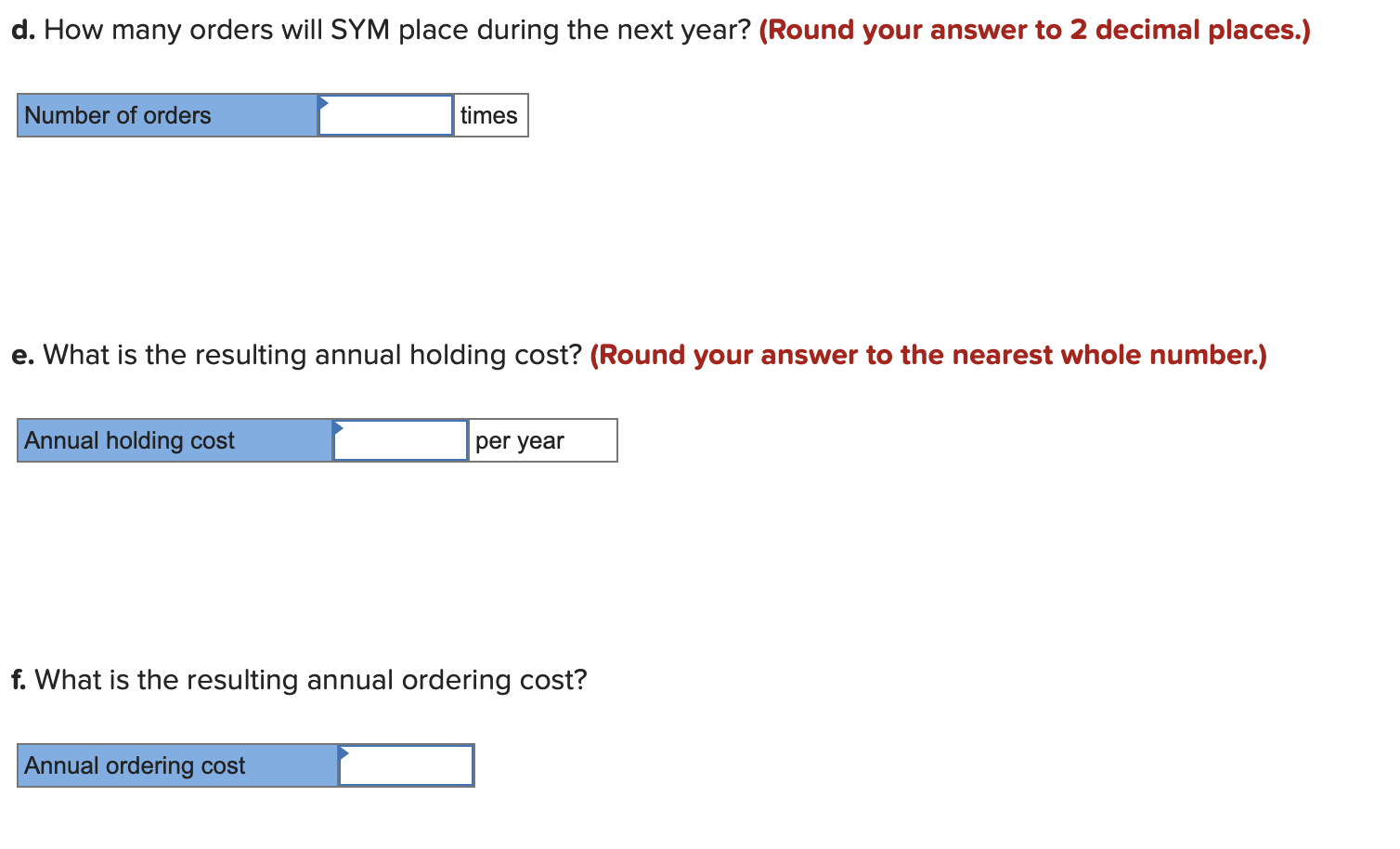 SY Manufacturers (SYM) is producing T-shirts in