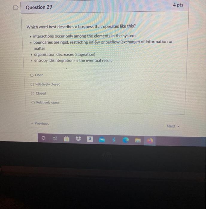 public relation Question 29 4 pts Which word best