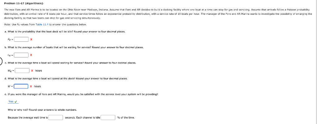 Problem 11-17 (Algorithmic) The new Fore and Aft