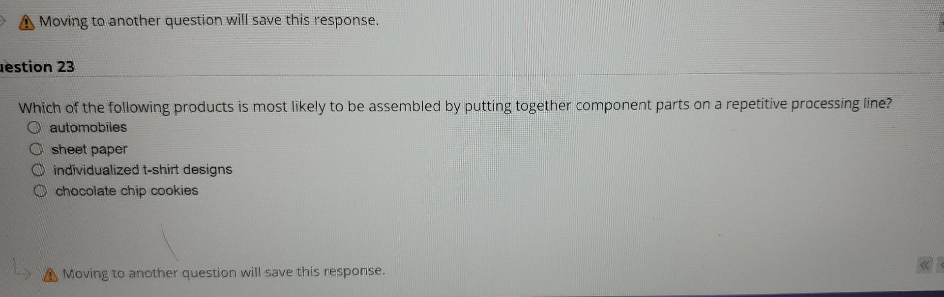 A Moving to another question will save this