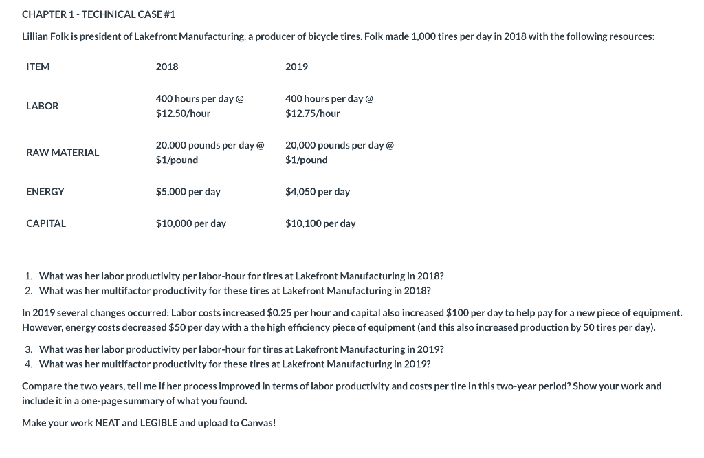 CHAPTER 1 - TECHNICAL CASE #1 Lillian Folk is