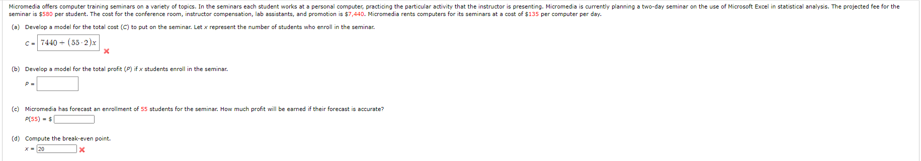 Need help with this one. Thanks Micromedia offers