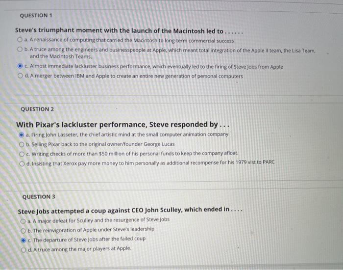 can someone please let me know if my answers are