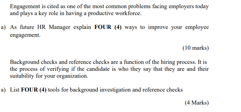 Engagement is cited as one of the most common