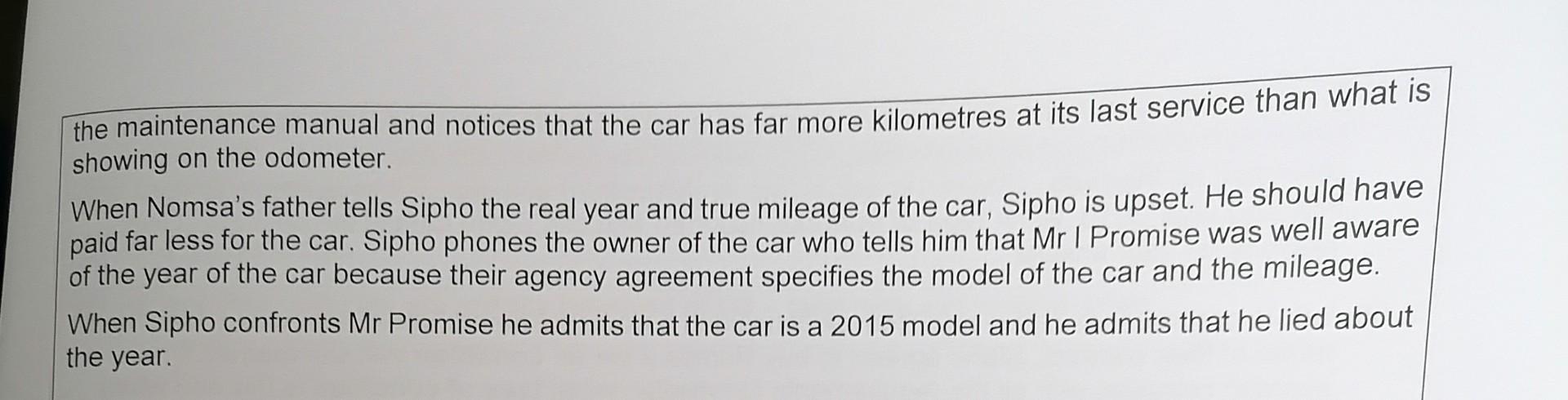 QUESTION 2 (60 MARKS) Mr I Promise is a salesman