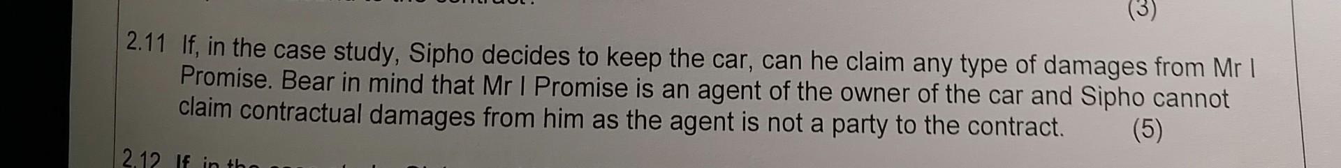 QUESTION 2 (60 MARKS) Mr I Promise is a salesman