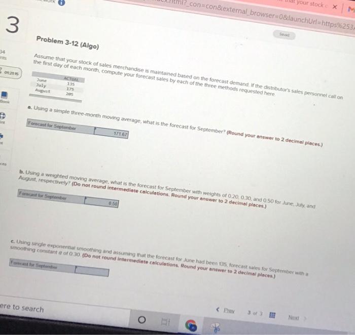 ORO Help to 3 Problem 3-12 [Algo Altre your store