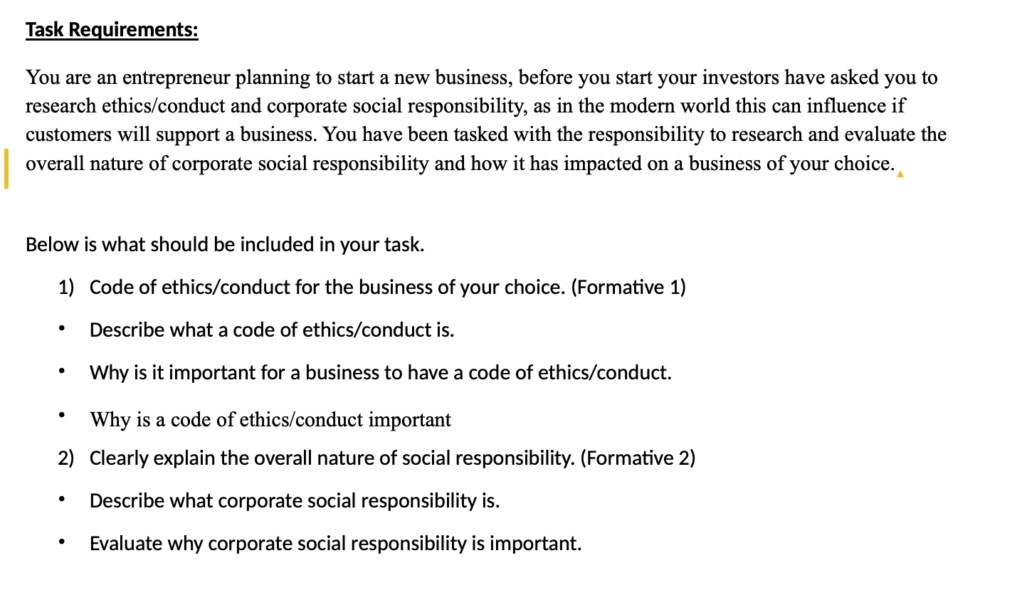 rubric: i will make sure to give your answer a