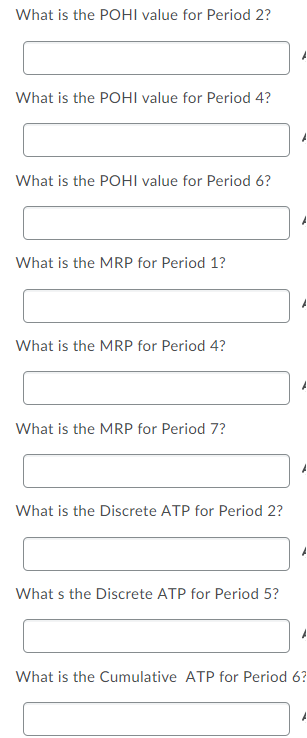 Please include the formulas used to calculate the