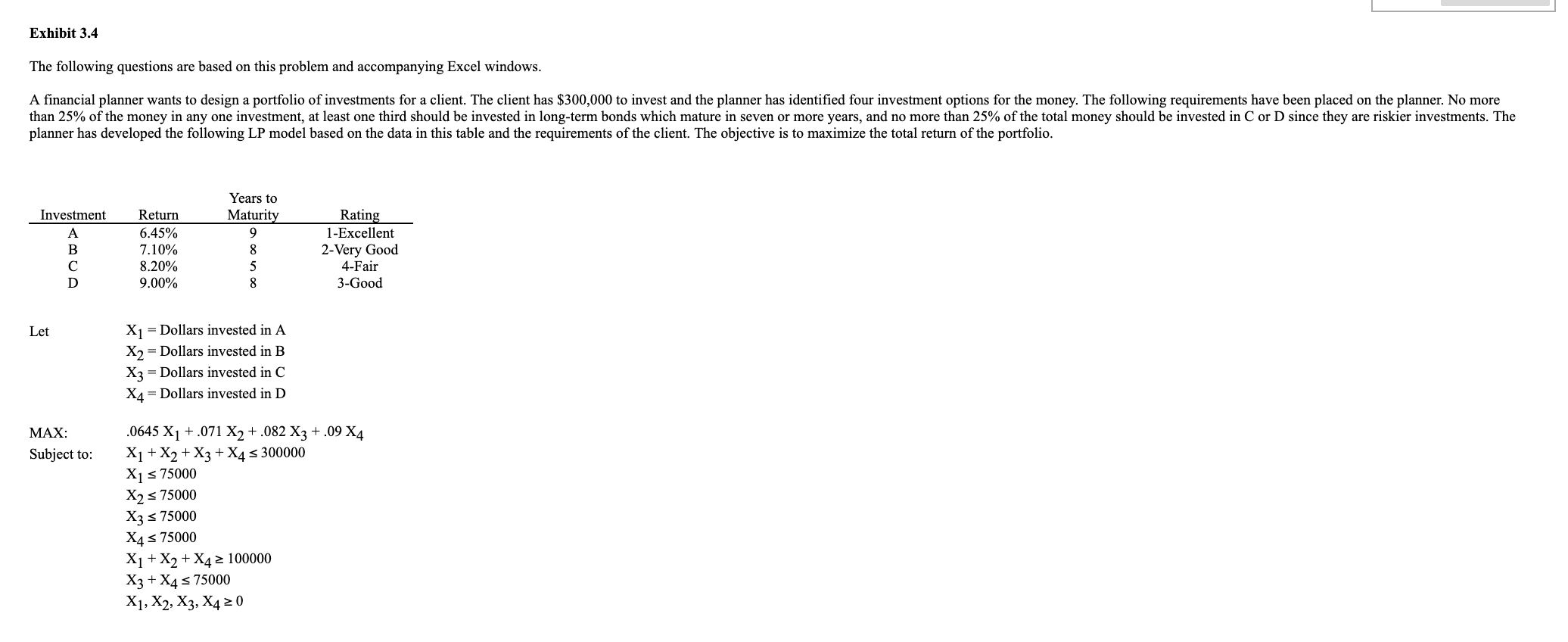 THERE IS NO SPREADSHEET GIVEN. THIS IS ALL THE