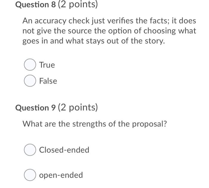 journalism please answer and explain Question 6