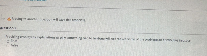 Moving to another question will save this