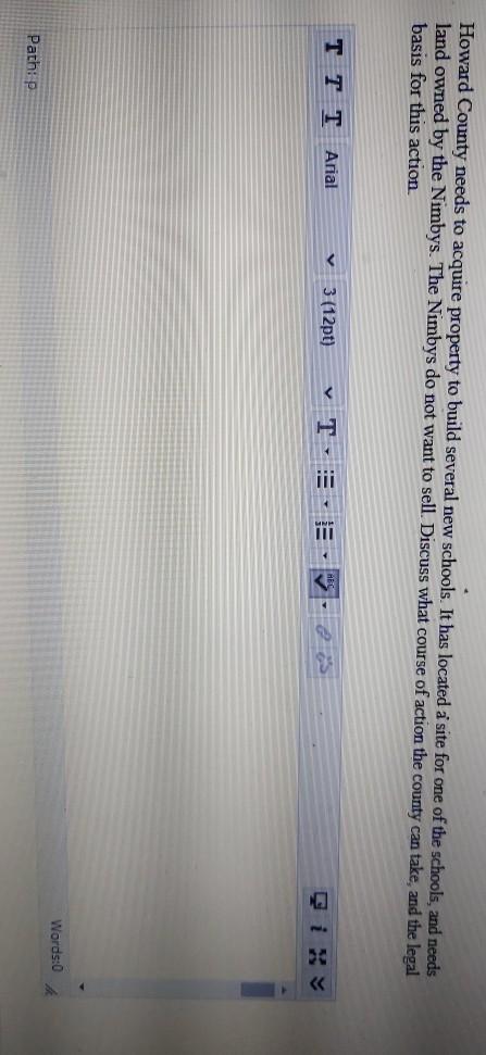 Howard County needs to acquire property to build