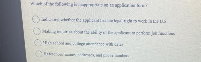 HR question The extent to which a sales