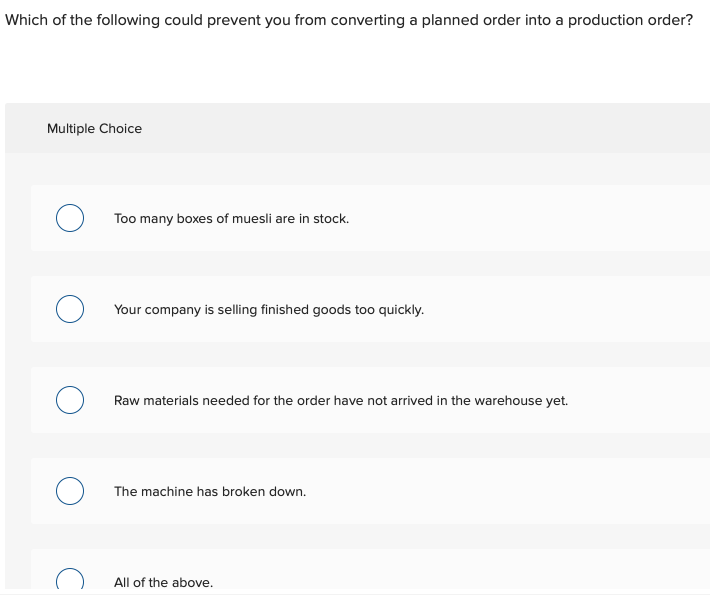 Which of the following documents is produced when