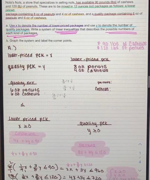 a&b asap please Nola's Nuts, a store that