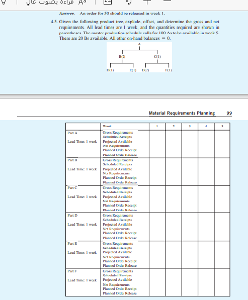 A Answer. An order for SO should be released in