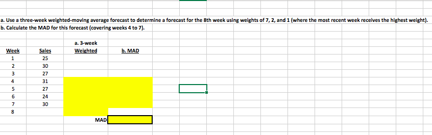 PLEASE POST EXCEL HOW TO DO IT a. Use a