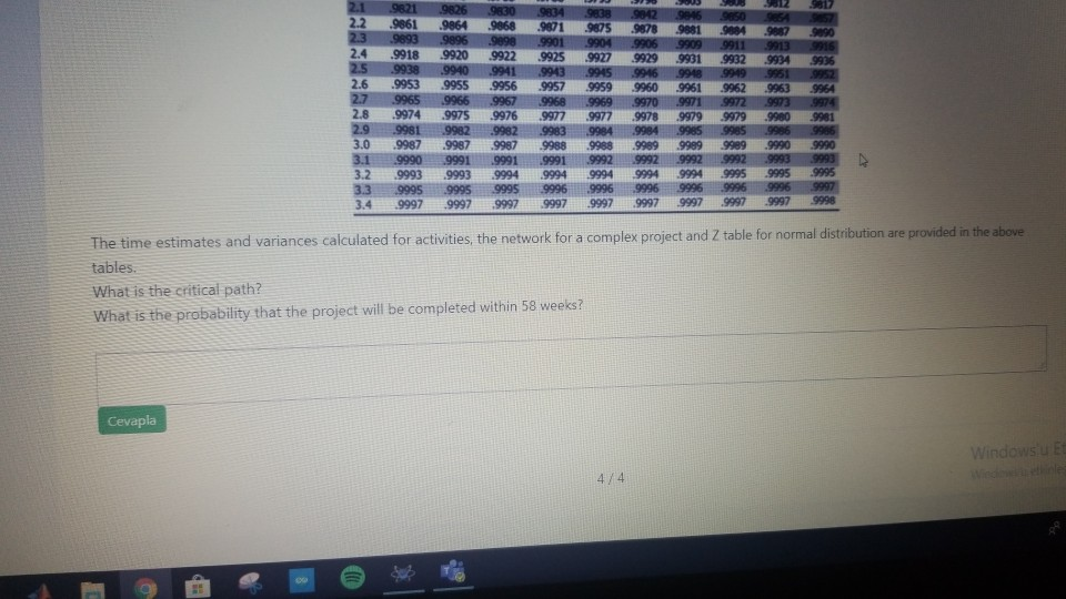 Soru: 4 / Cevap: 2 Soru 4. 0.25 0.44 1.78 0.44