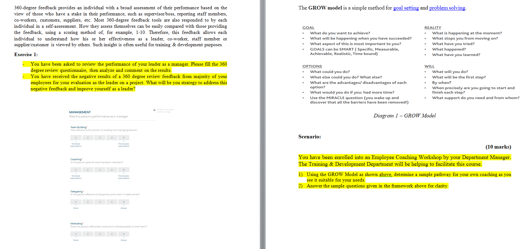The GROW model is a simple method for goal