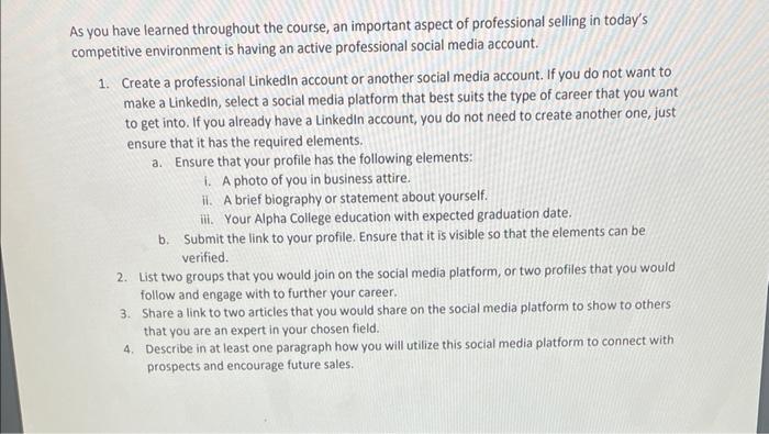 As you have learned throughout the course, an