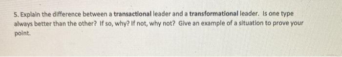 5. Explain the difference between a transactional