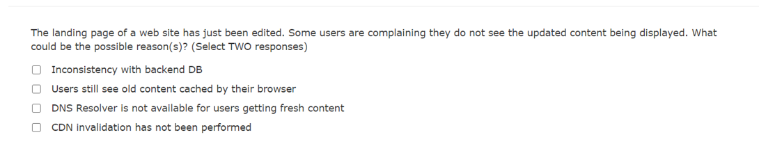 The landing page of a web site has just been