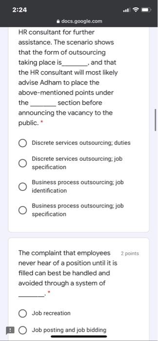 2:24 docs.google.com Adham is the HR manager at 4