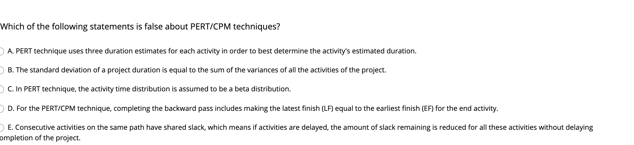 Which statement is not true about global