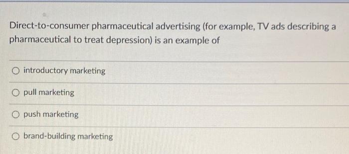 Direct-to-consumer pharmaceutical advertising