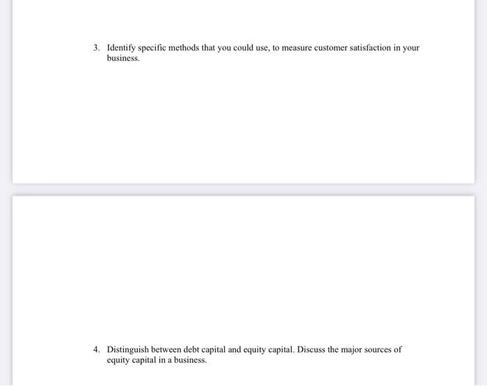 half page answers each please please do hurry 3.