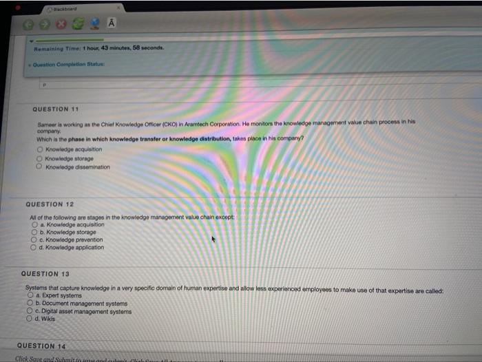 Hemaining Time: 1 hour, 43 minutes, 58 seconde