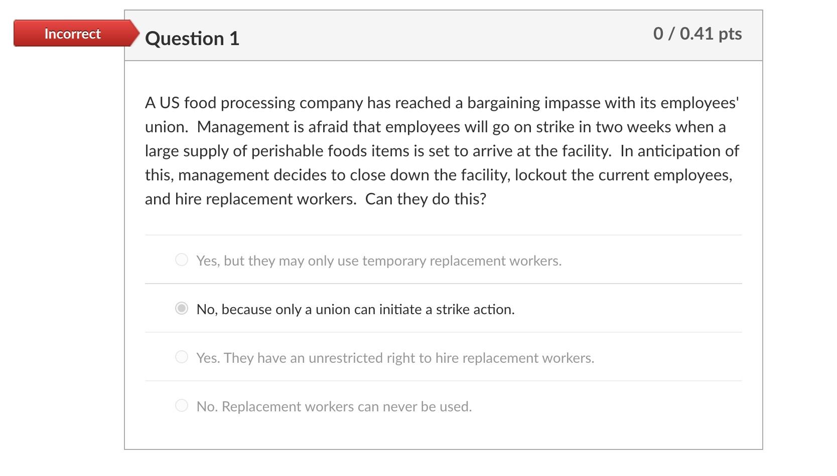 A US food processing company has reached a