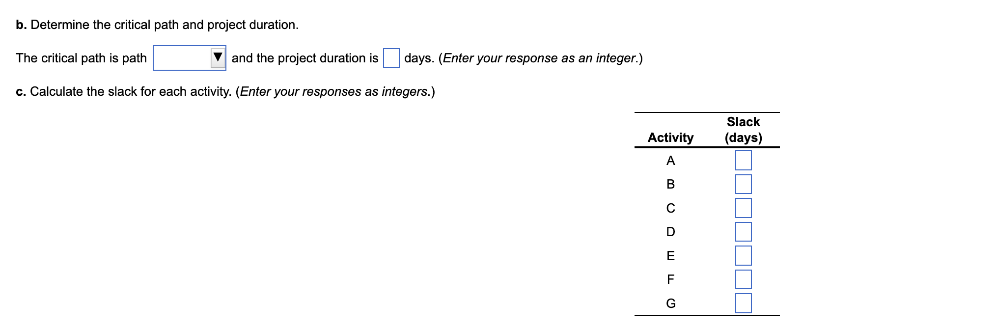 The following information is known about a