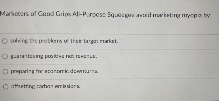 Marketers of Good Grips All-Purpose Squeegee