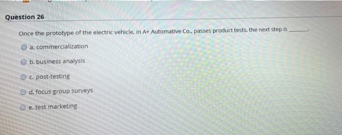 I need answers without explaining Question 25 The