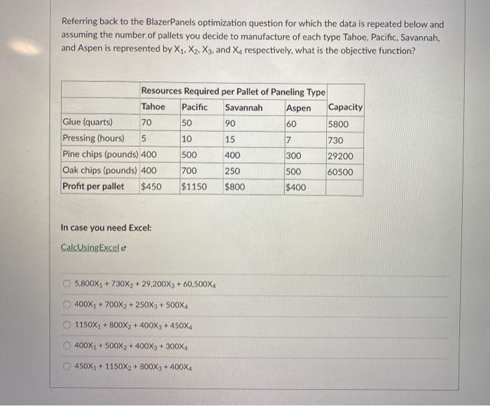 these all go together please answer all 4. Blazer