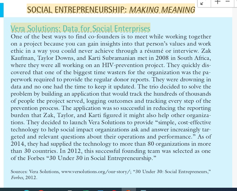 This case described how the founders got