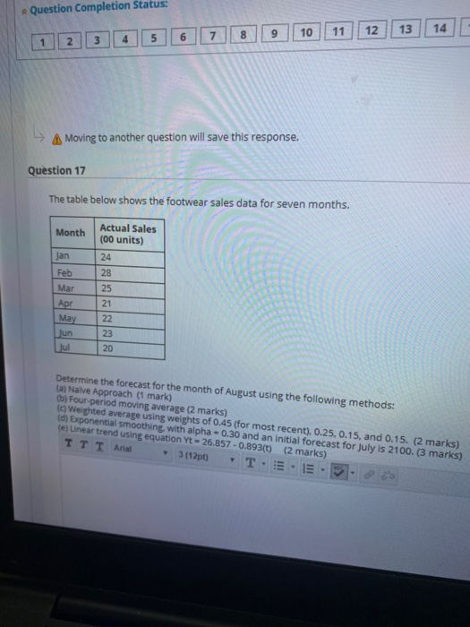 * Question Completion Status: 9 10 8 11 12 13 7 1