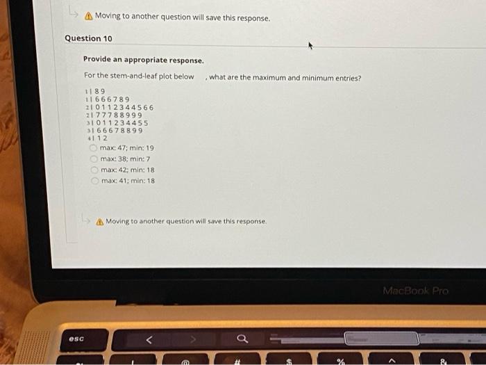A Moving to another question will save this