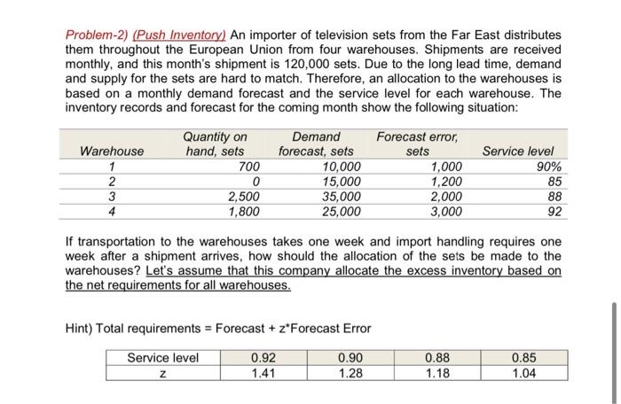 please develop your answers using EXCEL